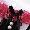 Трусики жіночі перли відкриті еротична білизна рожево чорні розмір M - L, фото 7