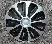 Ковпаки на колеса. Ковпаки колісні ARGO R16 PLATIN  Silver/Black. Ковпаки на диски (комплект) 4 шт
