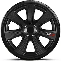 Колпаки на колеса. Колпаки колесные argo R15 VR Carbon Black . Колпаки на диски (комплект) 4 шт