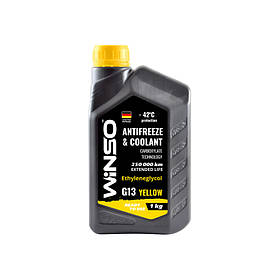 Антифриз WINSO G13 Жовтий 1 л. ANTIFREEZE & COOLANT WINSO YELLOW G13 1кг