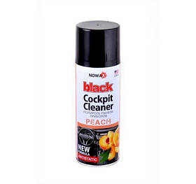Поліроль пластику NOWAX Cockpit Cleaner Peach 200мл. Поліроль торпеди Новакс Персик
