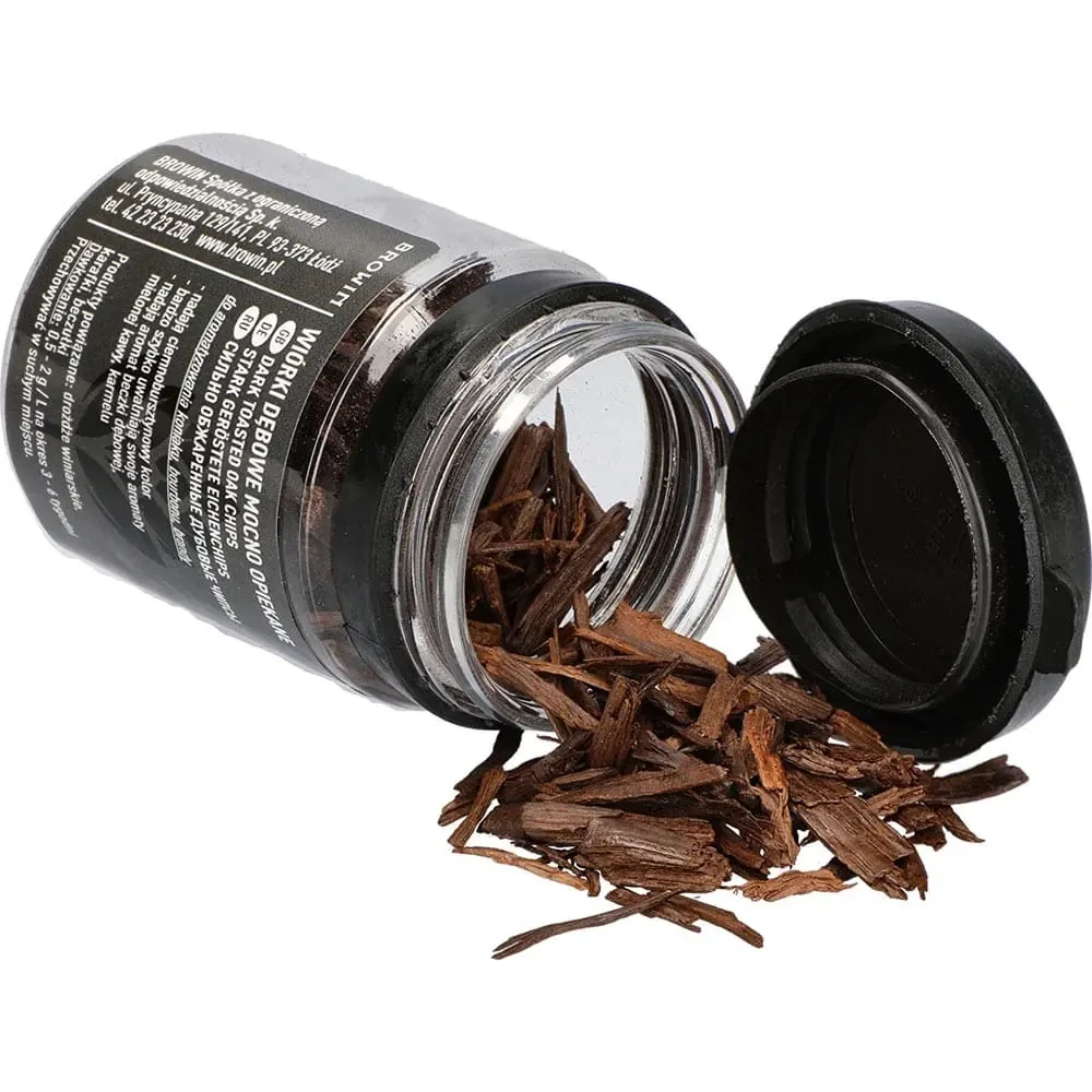 Чіпси дубові - французький дуб сорт Петреа - сильна обсмажування 20г - Browin Польща, фото 1