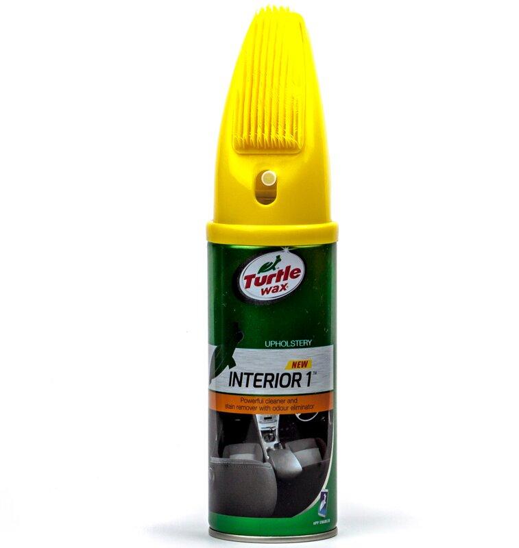 Очищувач салону пінний (Тканина) Turtle Wax Interior1 400 мл + щітка Засіб для хімчистки салону пінний