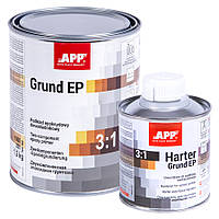 Грунт эпоксидный APP с отвердителем, 2K Grund EP 3:1, серый, 1l+0,2l, 021201