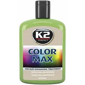Поліроль Кузова восковий Зелений K2 COLOR MAX 200 мл