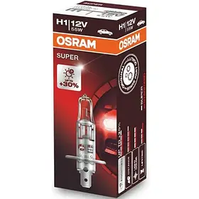 Osram  Лампа галогенова H1 12v 55w P14.5s Fs Super