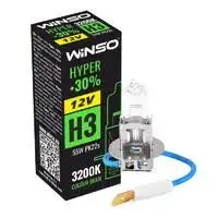 Галогенная лампа Winso Hyper H3 +30% 12V 55W PK22s 1шт