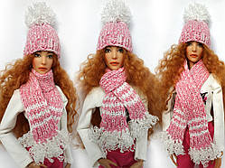 Одяг для ляльок Барбі - шапка і шарф