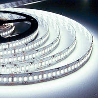 Світлодіодна стрічка холодна біла LED з клейкою основою 10мм 20W/м 240 LED/м IP20 ST-12-2835-240-CW-20 Biom