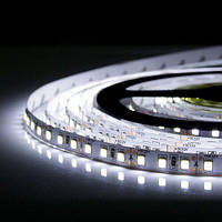 Світлодіодна стрічка холодна біла LED з клейкою основою 8мм 9W/м 120 LED/м IP20 ST-12-2835-120-CW-20-V2 Biom