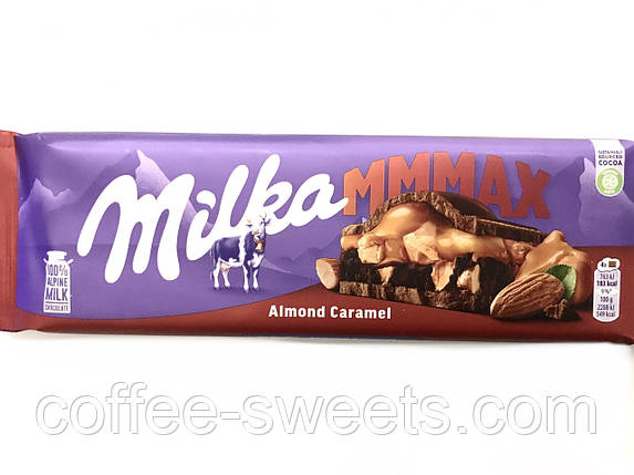 Молочний шоколад Milka Almond caramel 300 g (Швейцарія), фото 2