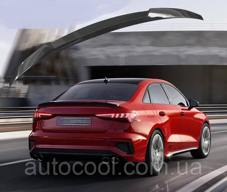 Спойлер кришки багажника (лип спойлер, сабля) для Audi A3 рестайлінг 2021+ г. в. стиль М4