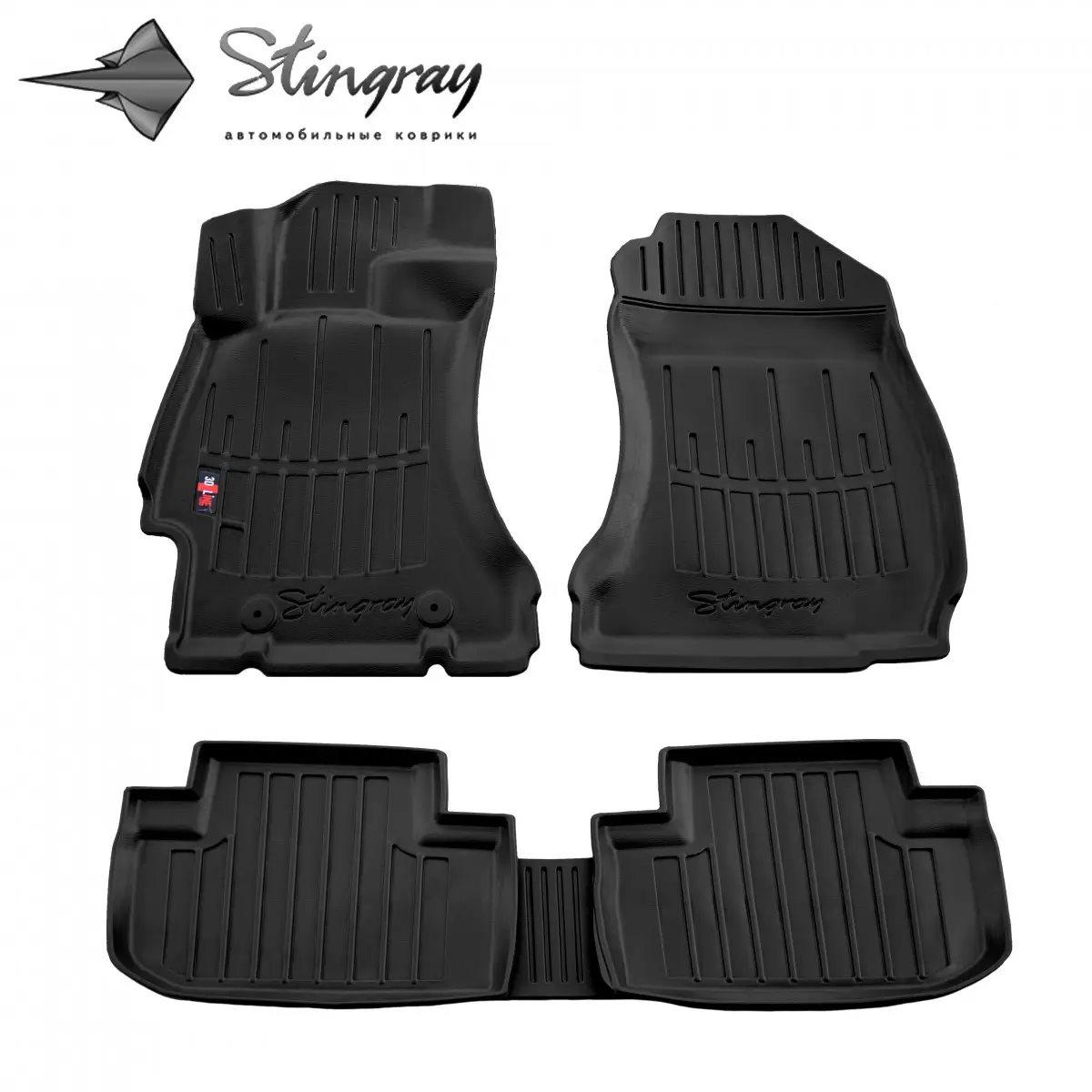 Гумові 3D-килимки в салон на Subaru Forester (SJ) 2012-2018 Stingray