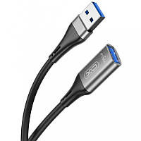 Кабель-удлинитель синхронизации данных переходник USB 3.0 to USB XO NB220 |3m| Черный