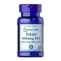 Фолиевая кислота Folate 666mcg DFE (Folic Acid 400 mcg) - 250 Tablets