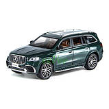 Іграшка машинка Mercedes GLS63 джип моделька дитяча металева 21 см Зелений (59937), фото 4