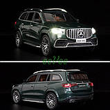 Іграшка машинка Mercedes GLS63 джип моделька дитяча металева 21 см Зелений (59937), фото 5