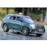 Іграшка машинка Mercedes GLS63 джип моделька дитяча металева 21 см Зелений (59937), фото 6