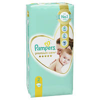 Памперсы Pampers Premium Care 2, вес 4-8 кг, 46 шт, подгузники памперс премиум кеа (8001841104799) DL