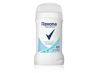 Твёрдый дезодорант стик для женщин Rexona Cotton Dry 48 часов, антиперспирант от пота для подмышек