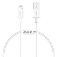 USB кабель для iPhone з роз'ємом Lightning BASEUS Superior Series Fast Charging Data Cable (0.25м, 2.4A). White