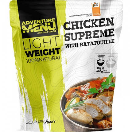 Сублімована страва: Куряча грудка з овочевим рагу Adventure Menu Chicken supreme with ratatouille 75 г, фото 1