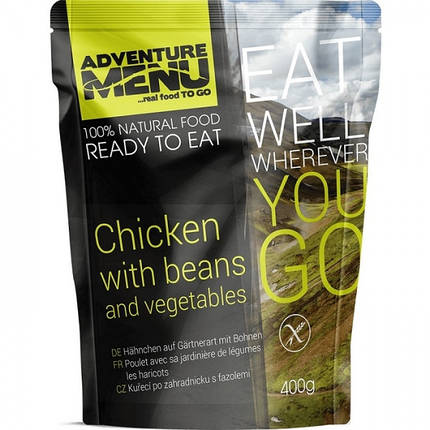 Туристична страва: Курка з квасолею й овочами Adventure Menu Chicken with beans and vegetables (AM 688), фото 1