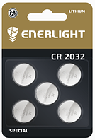 Батарейка ENERLIGHT CR2032 3V BL5 LITHIUM