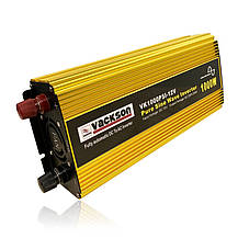 Перетворювач із чистою синусоїдою Vackson (VK1000PSI) 12V-220V 1000W, фото 3