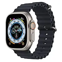 Умные смарт-часы Apple Watch MT8 Ultra 49mm с магнитной зарядкой и голосовым вызовом серебристый с ремешком