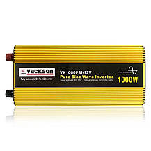 Перетворювач із чистою синусоїдою Vackson (VK1000PSI) 12V-220V 1000W, фото 3