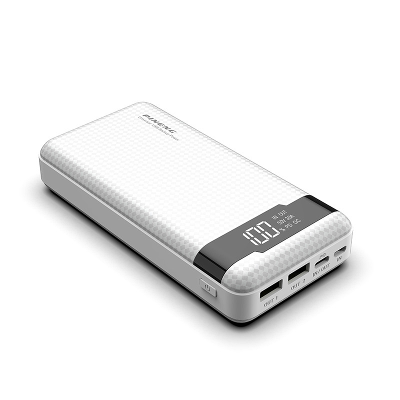 УМБ Павербанк Зовнішній акумулятор Pineng PN-861 Power Bank 20000 mAh чорний