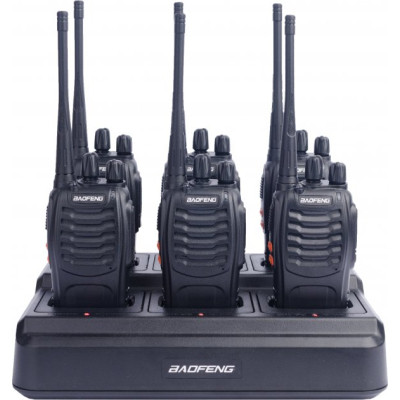 Портативная Рация Baofeng BF-888S SIX PACK + Зарядний Комплект (BL-1X6 ...