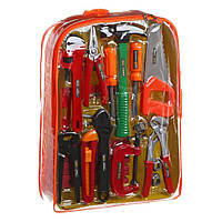 Детский игрушечный набор инструментов Bambi в рюкзаке, мальчику от 3 лет, 24 шт., разноцветный