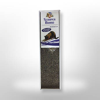 Кігтеточка, дряпка для кота, гофрований картон, CROCI Cardboard, 48х12,5х5 см*