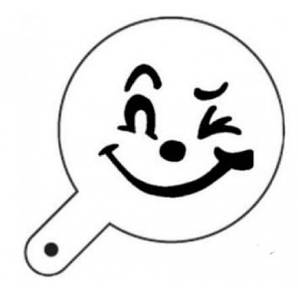 Трафарет для капучіно/десертів "Посмішка" Martellato MS19 (9,5 см)