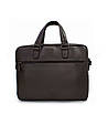 Ділова сумка для ноутбука та документів шкіряна / колір коричневий / 37×32×8 см, фото 2