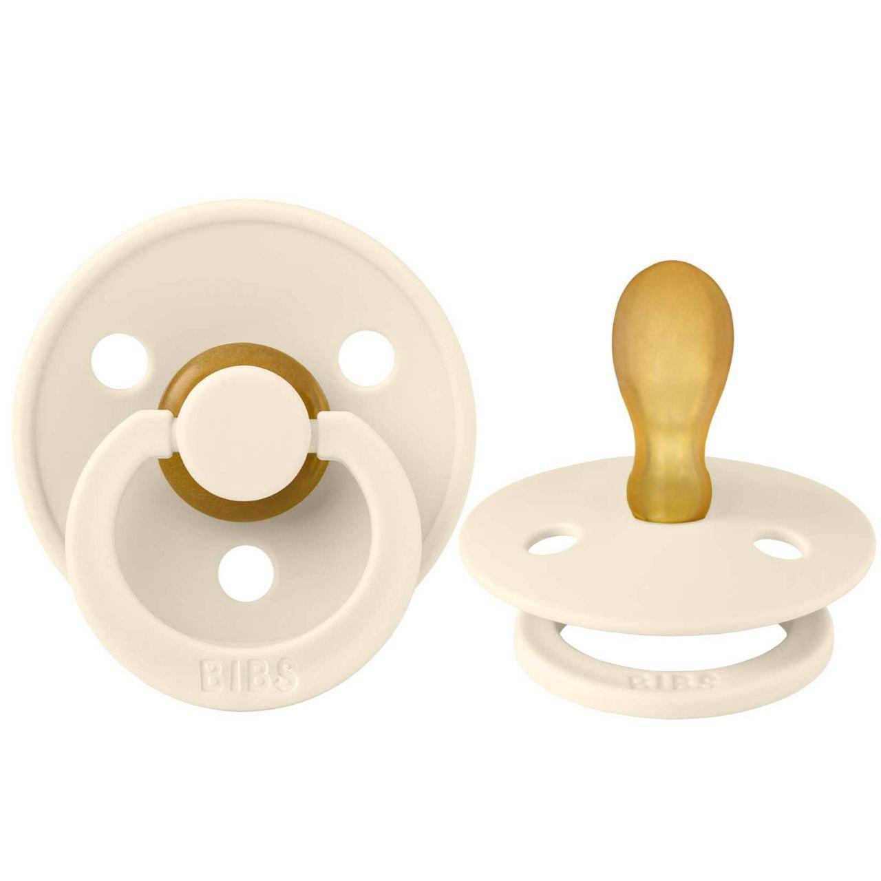 Пустушка симетрична BIBS Colour Latex Symmetrical size 1 (0-6 m), Ivory, фото 1