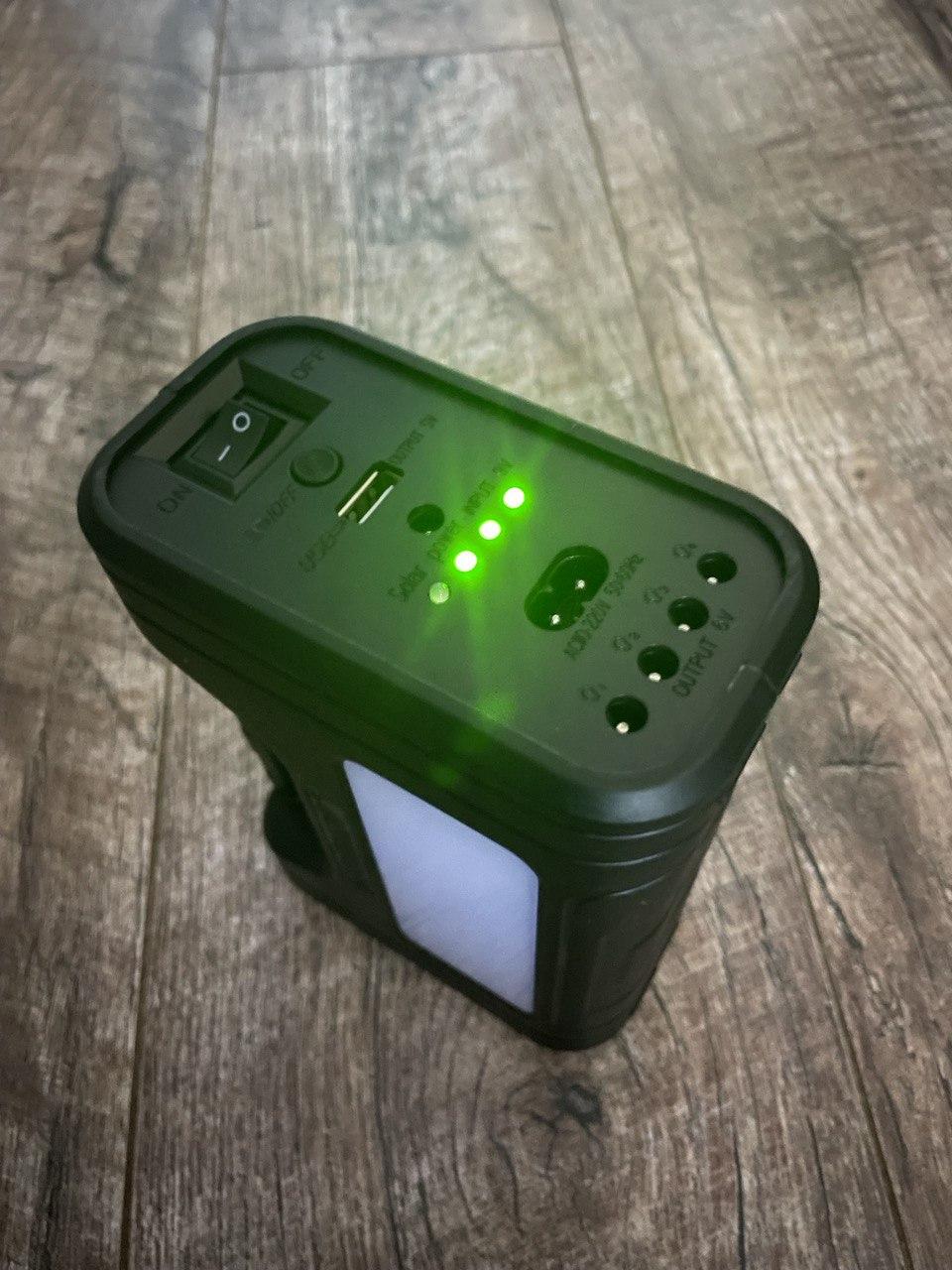 Внешний аккумулятор Power Bank GDHHDP 8017-2 зарядная станция - фонарь - солнечная батарея, автономная систем - фото 4 - id-p1761501754