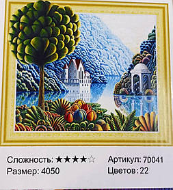 Алмазна мозаїка 5D за номерами 40*50 см "Моє натхнення" карт уп. (Полотно на раме камни) 7D041 KNZ