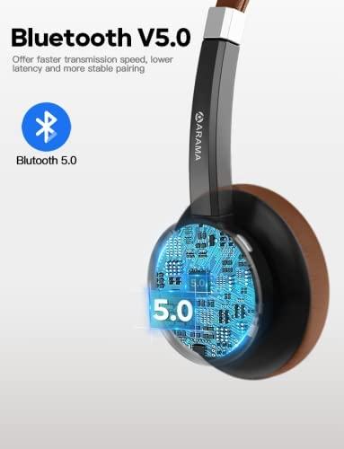 Bluetooth-гарнитура Arama V5.0 с 25-часовым разговором, Bluetooth-наушники с микрофоном и шумоподавлением, - фото 4 - id-p1761505232