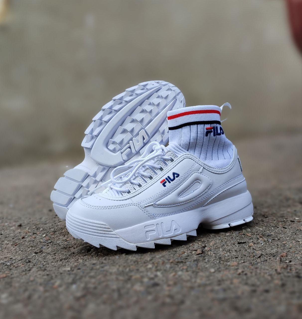 Fila Disruptor Sockfit White
