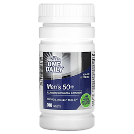 Вітаміни One Daily Men's 50+ Multivitamin Multimineral 21st Century 100 таблеток