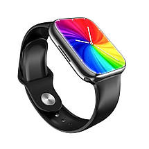 Розумний смарт годинник Smart watch GS7 PRO MAX з мікрофоном з дзвінком Шагомер Пульсометр Лічильник калорій Чорний, фото 6