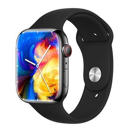 Розумний смарт годинник Smart watch GS7 PRO MAX з мікрофоном з дзвінком Шагомер Пульсометр Лічильник калорій Чорний, фото 1