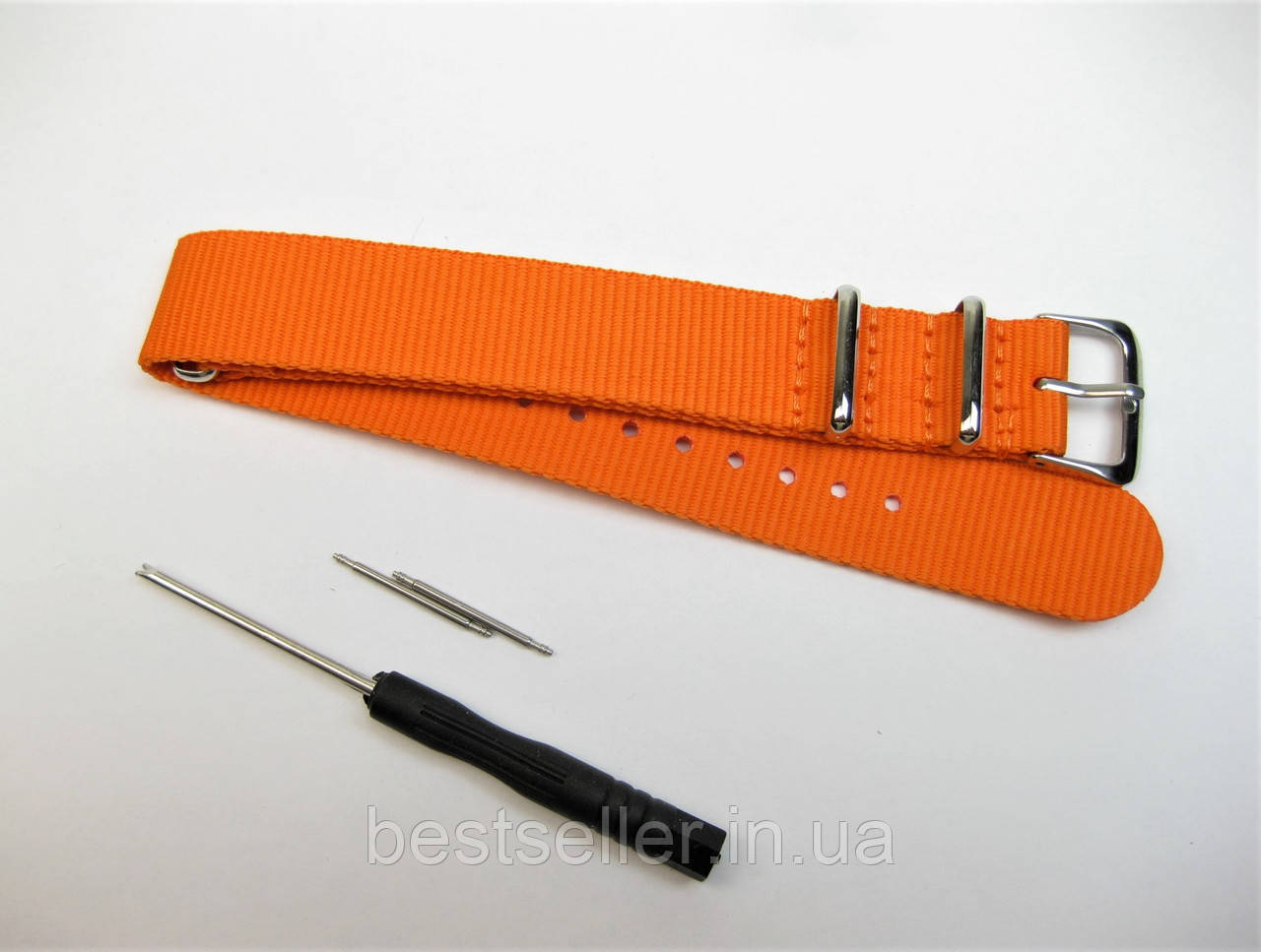 Нейлоновий ремінець NATO ORANGE 22 mm