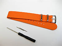 Нейлоновый ремешок NATO ORANGE 20mm