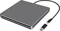 NOLYTH Внешний CD-DVD-привод, USB 3.0 Type-C, слот для CD/DVD-рекордера, перезаписывающий устройство