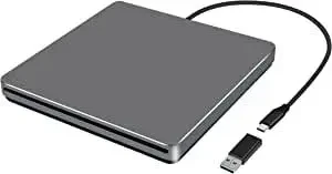 NOLYTH Внешний CD-DVD-привод, USB 3.0 Type-C, слот для CD/DVD-рекордера, перезаписывающий устройство - фото 1 - id-p1761506280