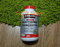 Хондропротектор Kirkland Signature Glucosamine & Chondroitin, 280 таблеток, глюкозамин с хондроитином
